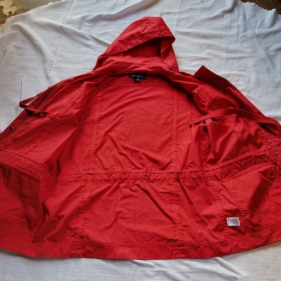 QVC Susan Graver Style Red Hooded Jacket Small EUC - Picture 11 of 15